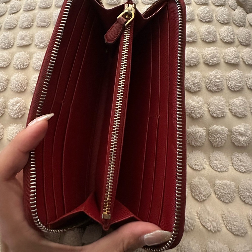Prada Red Wallet in Saffiano Leather ❤️ - Picture 10 of 11